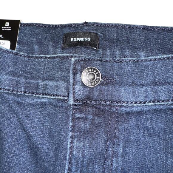 Express Women’s Size 16 Skinny Jeans Dark Wash Denim Tapered NWT - Picture 4 of 7
